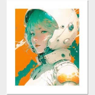 Astronaut girl Posters and Art